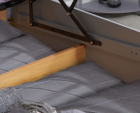 Phoenix Stone Grey Wooden Ottoman Storage Bed