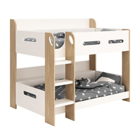 Solus White and Oak Wooden Bunk Bed