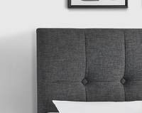 Sorrento Slate Grey Ottoman Fabric Bed