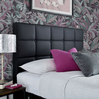 Thornberry Black Leather Electric TV Bed - 6ft Super King Size