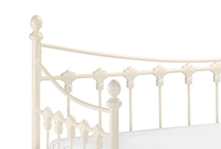 Versailles Stone White Metal Guest Day Bed - 3ft Single