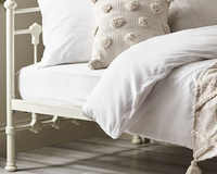 Versailles Stone White Metal Guest Day Bed - 3ft Single