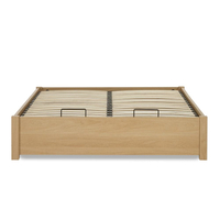 Westbrook Oak Wooden Platform Ottoman Storage Bed