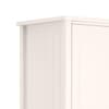 Maine White 2 Door Wooden Combination Wardrobe