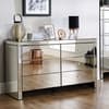 Seville Mirrored 6 Drawer Wide Chest