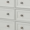 Maine Dove Grey 6 Drawer Wooden Wide Chest
