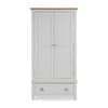 Richmond Grey and Oak 2 Door Wooden Combination Wardrobe