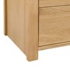 Curve Oak 3+2 Drawer Wooden Chest