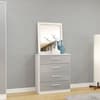 Lynx White and Grey 4 Drawer Chest