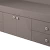 Arctic Grey Wooden Low Sleeper 4 Drawer Storage Bed