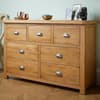 Woburn Oak Wooden 4+3 Drawer Chest