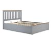 Phoenix Stone Grey Wooden Ottoman Storage Bed Frame Only - 4ft6 Double