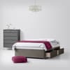 Slate Grey Fabric Divan Bed