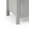 Maine Dove Grey Wooden Double Pedestal Dressing Table