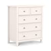 Maine White 3+2 Drawer Wooden Chest