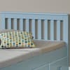 Mission Blue Wooden Storage Bed