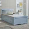 Mission Blue Wooden Storage Bed