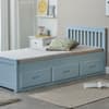 Mission Blue Wooden Storage Bed