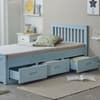 Mission Blue Wooden Storage Bed