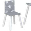 Star Grey and White Table and Chairs