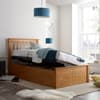 Francis Oak Wooden Ottoman Storage Bed