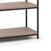 Tribeca Oak Wooden and Metal Tall Bookcase