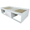 Arctic White Wooden Low Sleeper Storage Bed