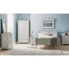 Maine Dove Grey 2 Door Wooden Combination Wardrobe