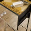 Seville Mirrored 3 Drawer Bedside Table