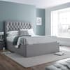 Wilson Grey Fabric Ottoman Storage Bed Frame - 4ft6 Double