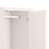 Maine Surf White 2 Door Wooden Combination Wardrobe