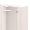 Maine White 2 Door Wooden Combination Wardrobe