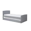 Beckton Grey Wooden Bed and Trundle Guest Bed