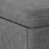 Sorrento Grey Fabric Blanket Box