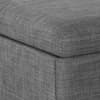 Sorrento Grey Fabric Blanket Box