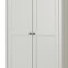 Maine Dove Grey 2 Door Wooden Combination Wardrobe