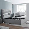 Wilson Grey Fabric Ottoman Storage Bed Frame - 4ft6 Double