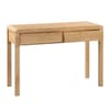 Curve Oak 2 Drawer Wooden Dressing Table and Stool