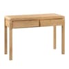 Curve Oak 2 Drawer Wooden Dressing Table and Stool