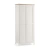 Salerno Ivory and Oak Wooden 2 Door Wardrobe