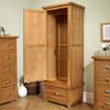 Woburn Oak Wooden 1 Door 1 Drawer Wardrobe