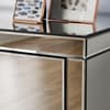 Seville Mirrored 3 Drawer Bedside Table