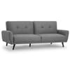 Monza Grey Fabric 3 Seater Sofa Bed