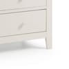Salerno Ivory and Oak Wooden 4 Drawer Chest