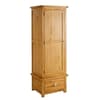 Woburn Oak Wooden 1 Door 1 Drawer Wardrobe