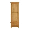 Woburn Oak Wooden 1 Door 1 Drawer Wardrobe