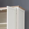 Salerno Ivory and Oak Wooden 2 Door Wardrobe