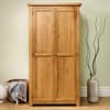 Woburn Oak Wooden 2 Door Wardrobe