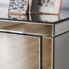 Seville Mirrored 2 Drawer Bedside Table