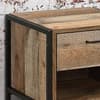 Urban Rustic 1 Drawer Bedside Table